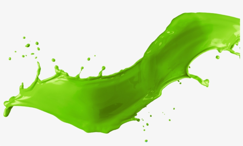 Green Ink Splash - Grass, transparent png #713171