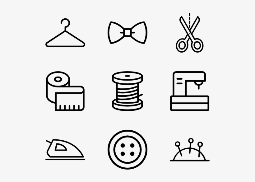 Sewing - Line Of Business Icon, transparent png #714237
