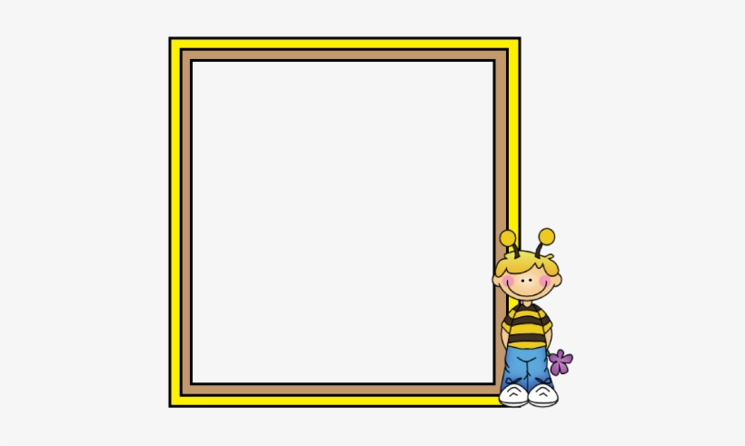 Glass' Classroom Newsletter Sample Printout - Cute Bee Frame, transparent png #714259