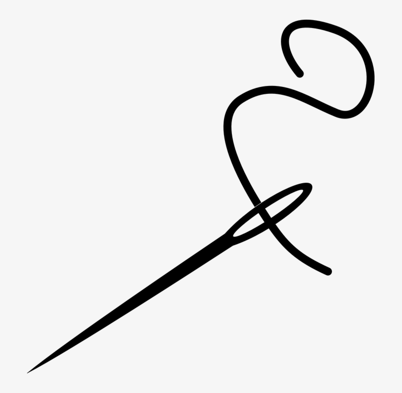 Sewing Needle Png File - Sewing Clip Art Black - Free Transparent PNG ...