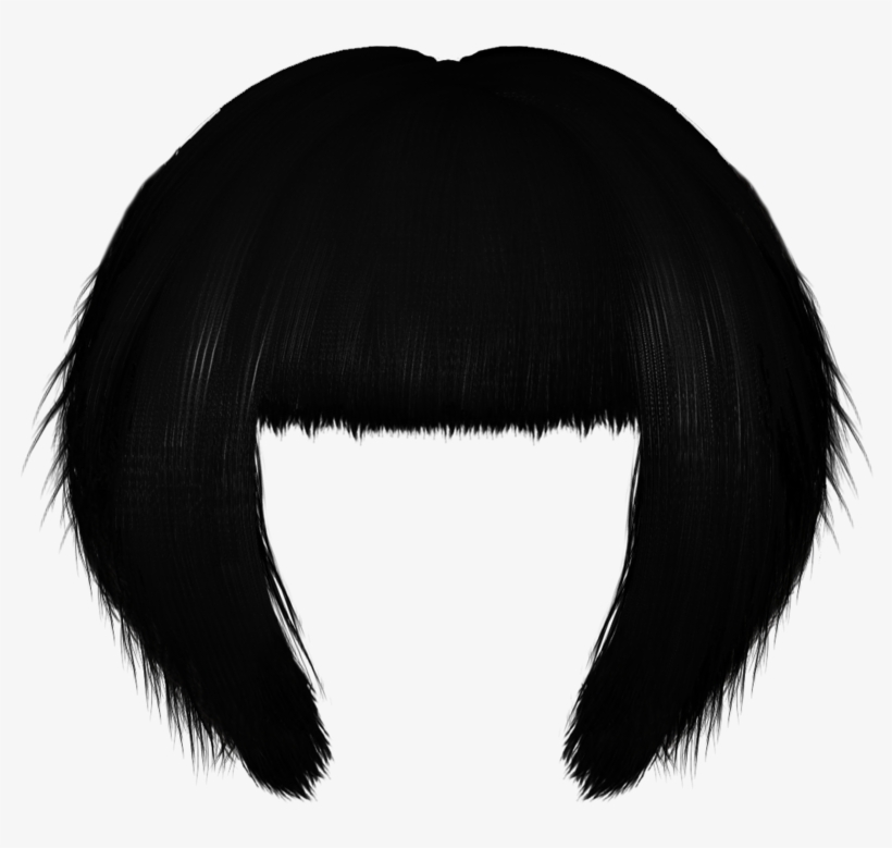 Bob Hair Png Transparent Black By Toshlyrastudios On - Portable Network Graphics, transparent png #714508
