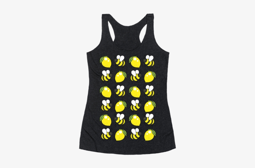 Lemon And Bee Racerback Tank Top - Que Syrah Syrah Shirt, transparent png #714594