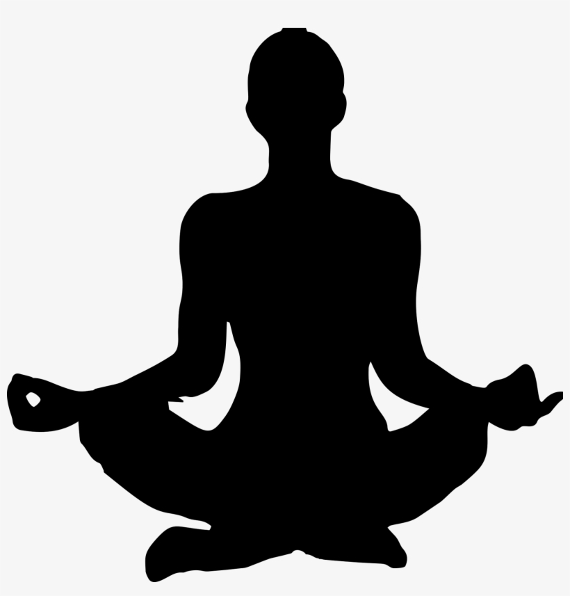 Transparent Library Namaste Silhouette At Getdrawings - Yoga Silhouette Png, transparent png #714811