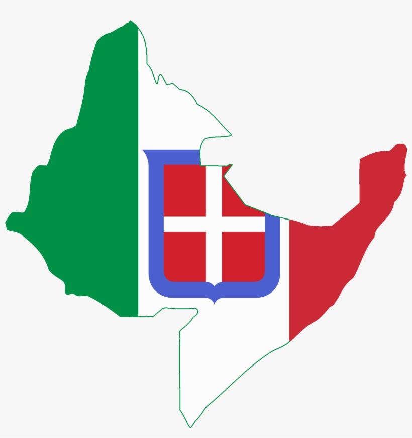 Flag Map Of Italian East Africa - Italian East Africa Flag, transparent png #715247