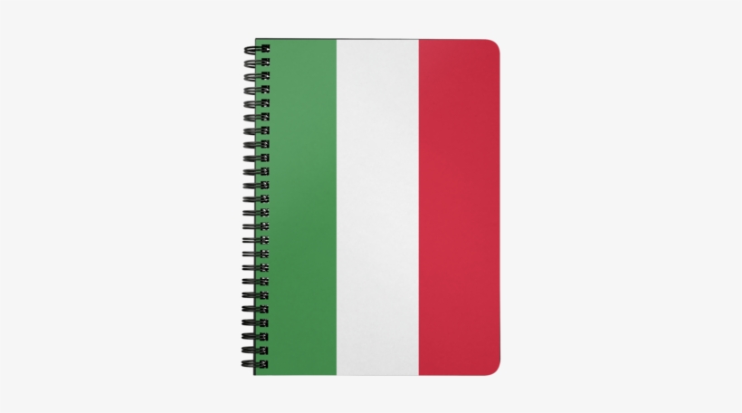 Italian Flag Spiral Bound Notebook - Notebook, transparent png #715382