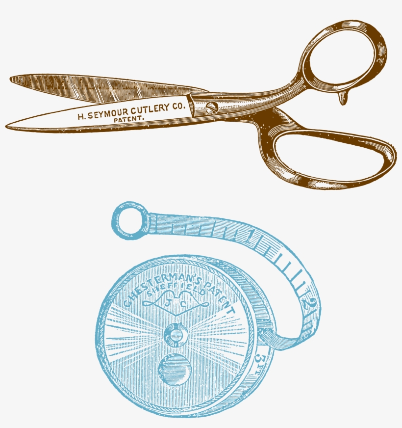 Jpg Download - Vintage Measuring Tape Seamstress, transparent png #715491