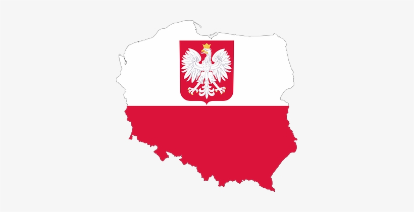Poland, Country, Europe, Flag, Borders - Poland Map With Flag, transparent png #715492