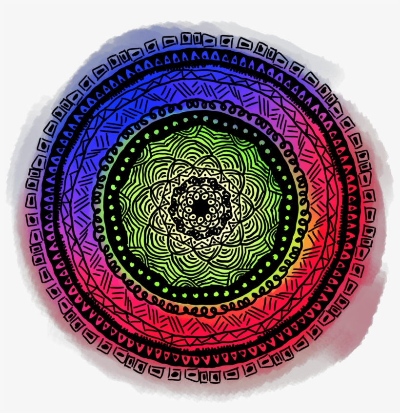 Watercolor Mandala Available On My Redbubble - Circle, transparent png #715586