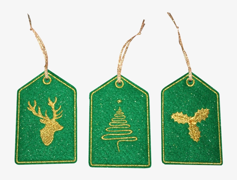 Ith Golden Christmas Gift Tags - Gift, transparent png #715686