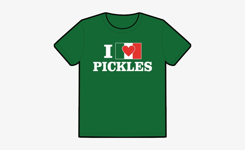 T-shirt I Heart Pickles Italian Flag - Charley Varrick Dvd, transparent png #715870