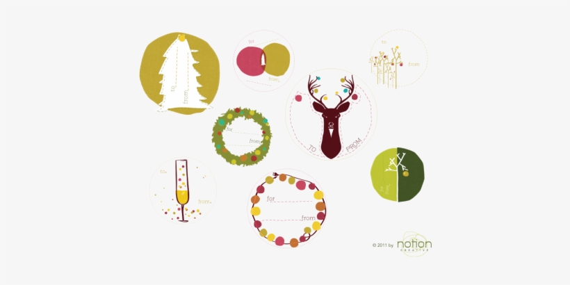 Free Christmas Gift Tags Courtesely From 'notion - Cartoon, transparent png #716408
