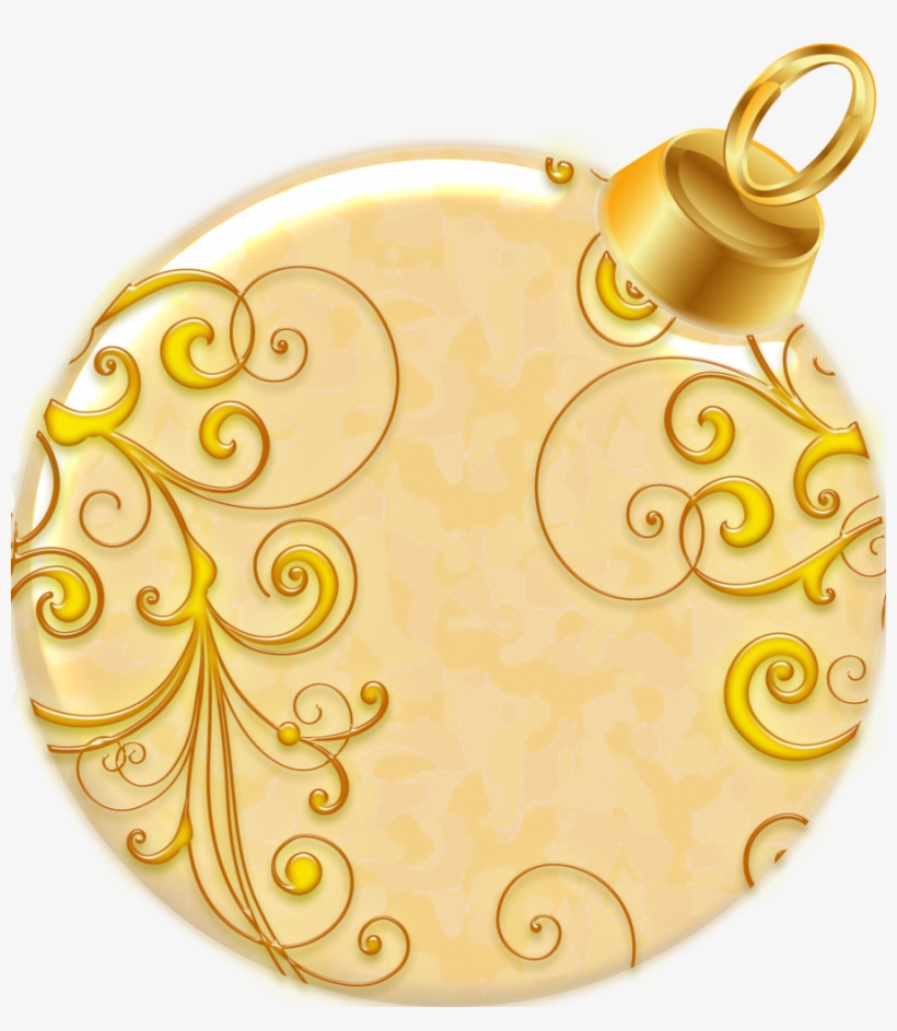 Christmas Ball - Gold Christmas Ball Png, transparent png #716539