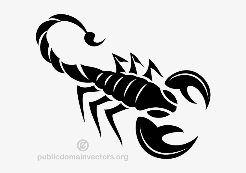 Black Scorpio Png Image Background - Scorpion Clipart, transparent png #717153