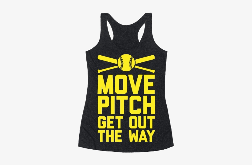 Move Pitch Get Out The Way - Spin Class Pint Glass Racerback Tank Top Top: Funny, transparent png #717199