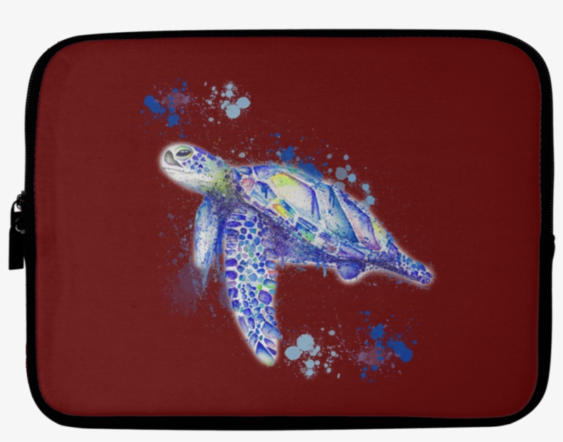 Watercolor Sea Turtle Laptop Sleeves - Laptop, transparent png #717399