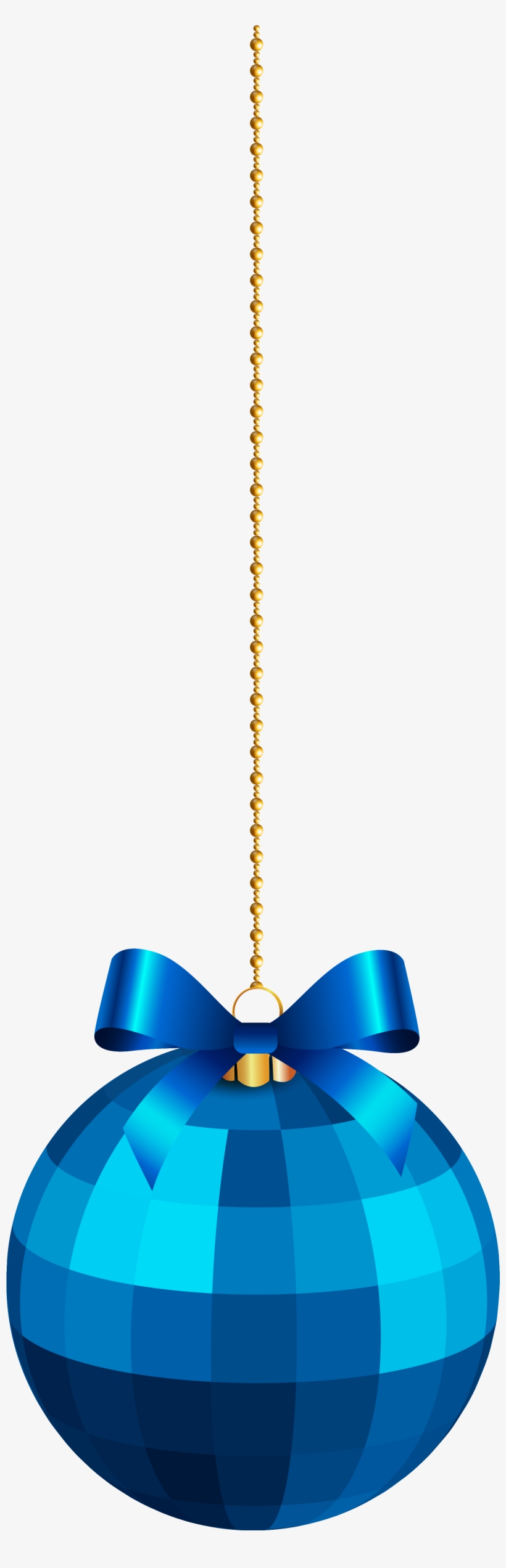 Hanging Christmas Ornaments Png Download - Blue Christmas Ball Hanging, transparent png #717417