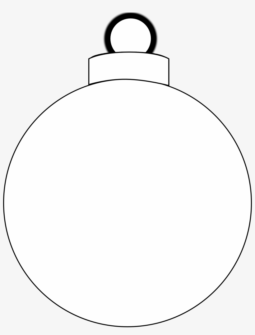 Christmas Ornament Clipart Black And White - Christmas Ball Vector Png, transparent png #717752