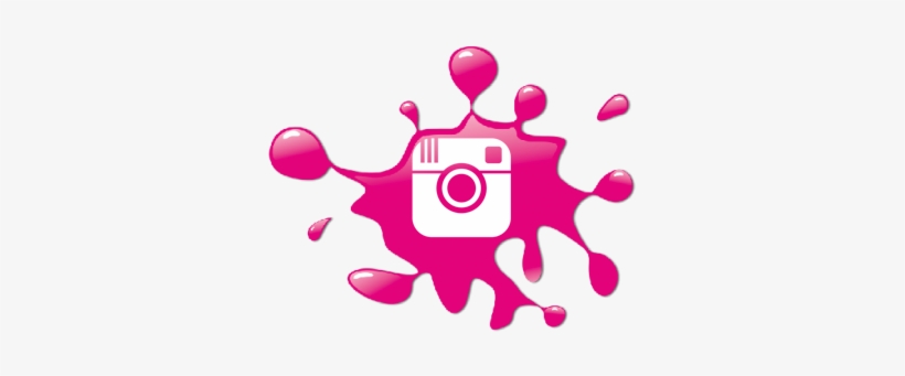 Instagram Services - Blue Paint Splash Clipart, transparent png #717785