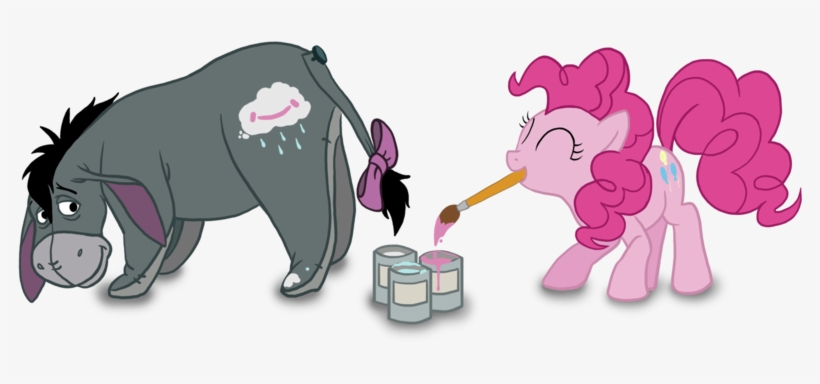Runicrhyme, Crossover, Eeyore, Paint, Paintbrush, Paint - Eeyore My Little Pony, transparent png #718315