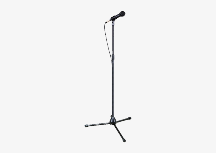 Kids Microphone With Stand Clipart - Microphone Stand Clip Art, transparent png #718593