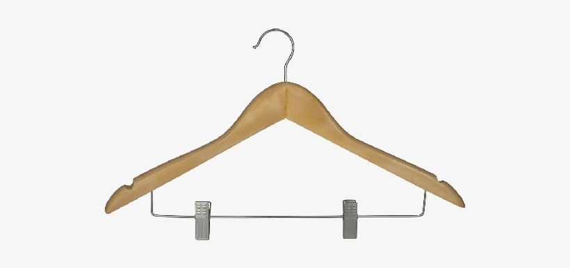 Hooked Hanger With Skirt Clips - Skirt Hanger Png, transparent png #718649