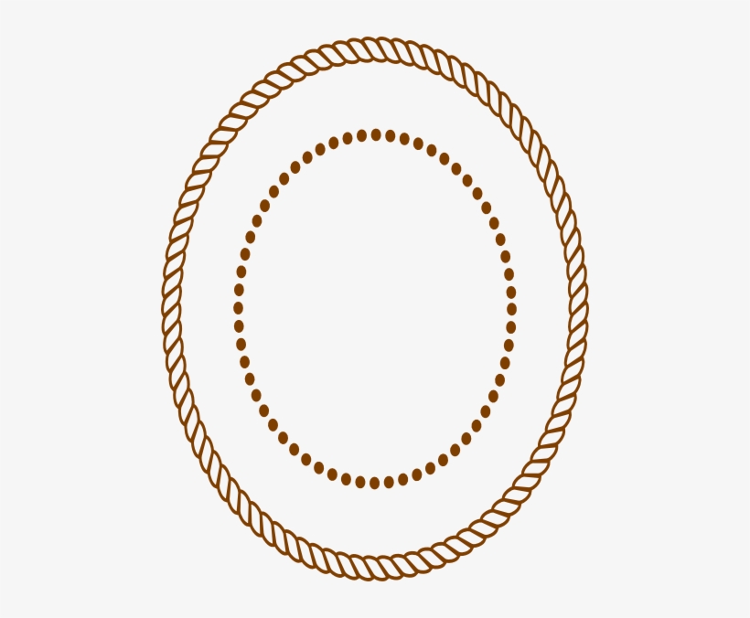 Cowboy Rope Border Clip Art - Rope Circle Vector Png, transparent png #718848