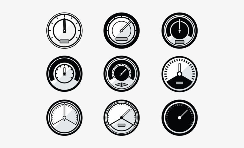 Free Vector Tachometer Vector Icons - Icon, transparent png #718975