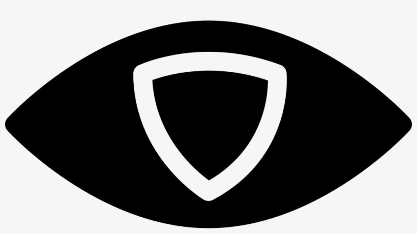 Surveillance Logo Of An Eye Shape With Shield Outline - Symbol, transparent png #719190