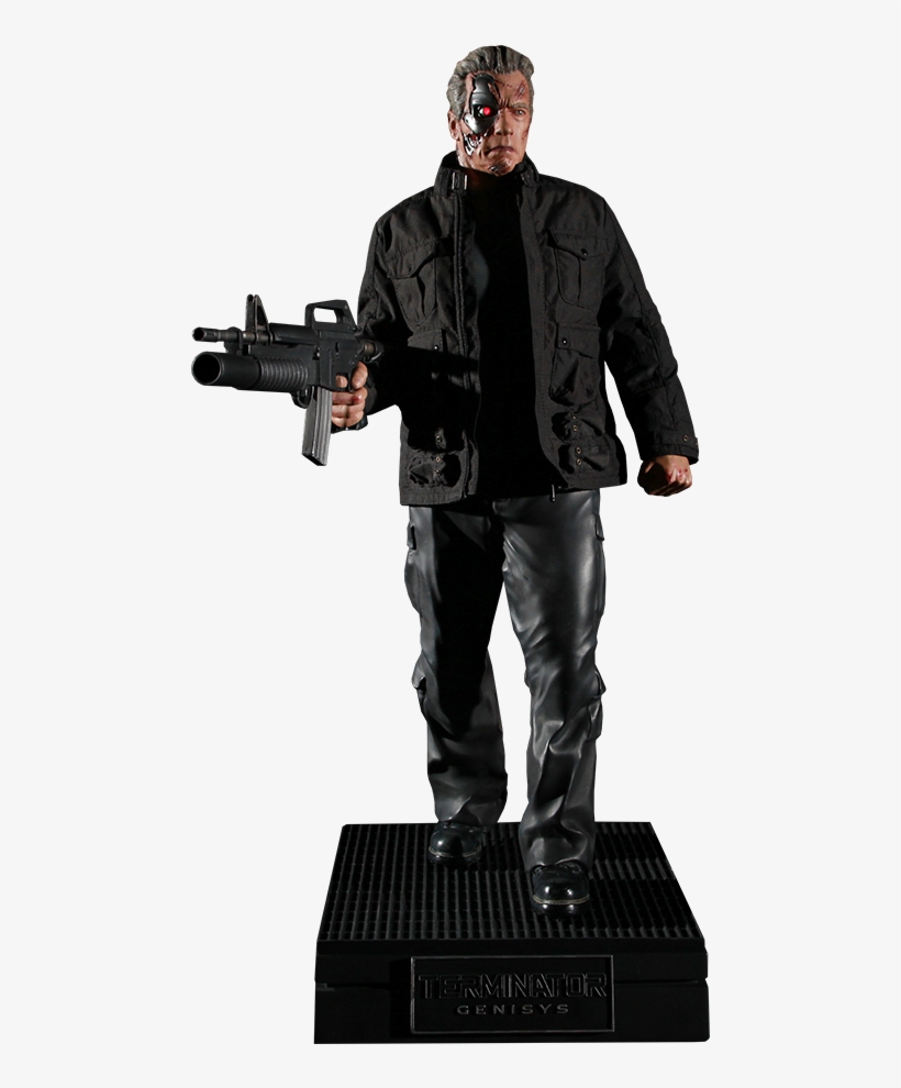 22" Terminator Quarter Scale Figure Guardian - Terminator Genisys: Guardian, transparent png #719872