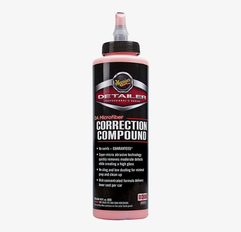 Meguiars D30016 Da Correction Compound 480ml - Meguiar's D30016 Da Microfiber Correction Compound, transparent png #719936