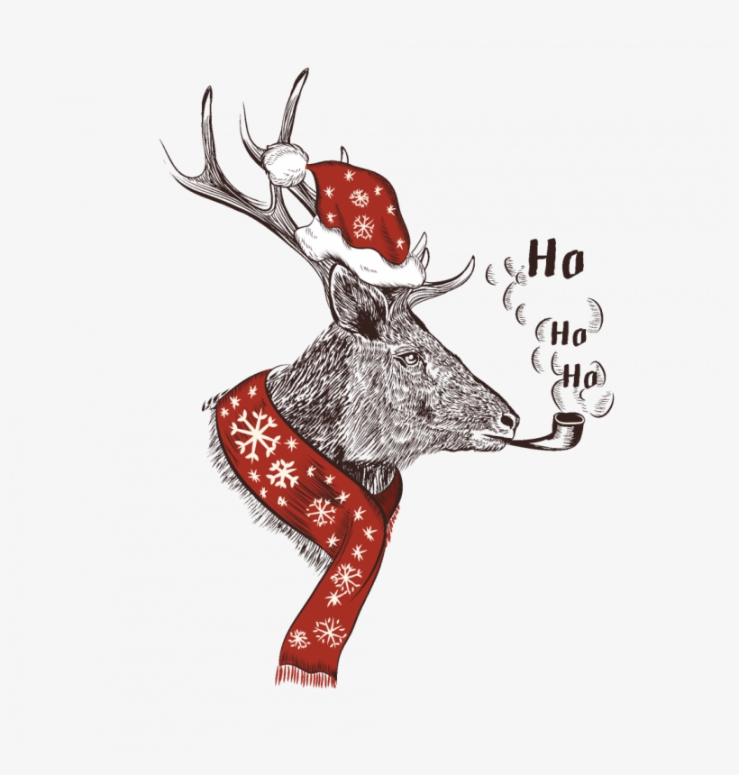 Deer Ho Ho Ho, transparent png #7103259