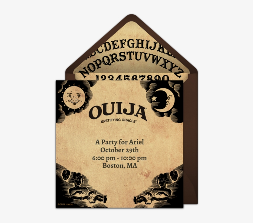 Ouija Fright Night Online Invitation, transparent png #7105081