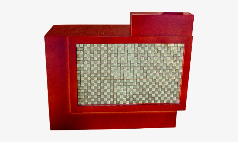 Beauty Spa Salon Reception Desk- Red/gold Small, transparent png #7107340