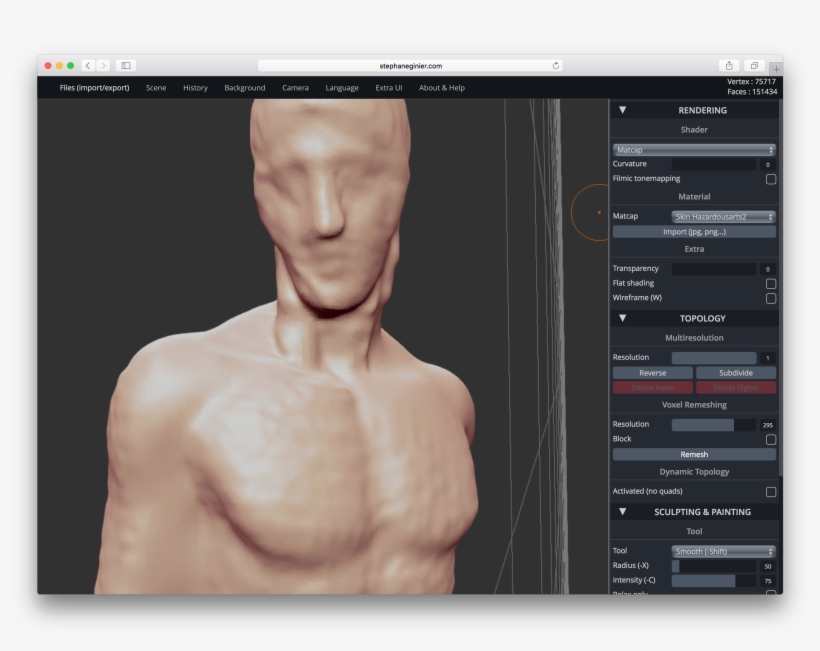 There's A Sculpting Tool Called Sculptgl , It's Totally, transparent png #7107737