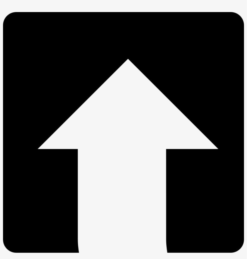 Up Arrow In A Square Button Comments, transparent png #7108752