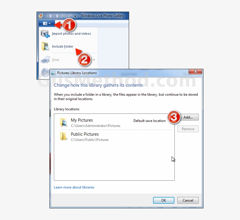 How To Include Pictures In Windows Live Photo Gallery Free