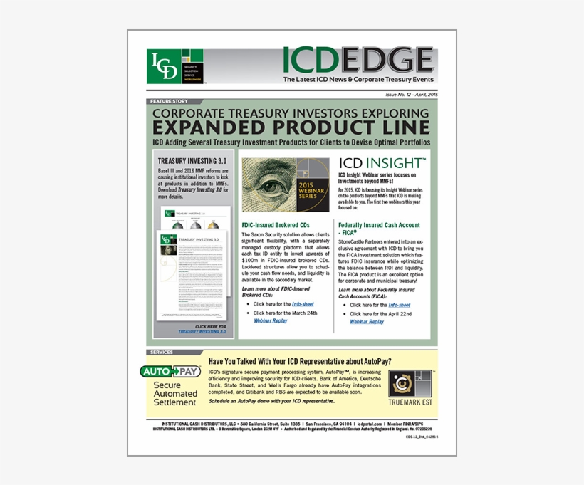 Corporate Treasury Investors Exploring Expanded Product, transparent png #7110019