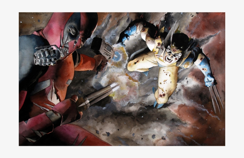 Deadpool Vs Wolverine, transparent png #7111080