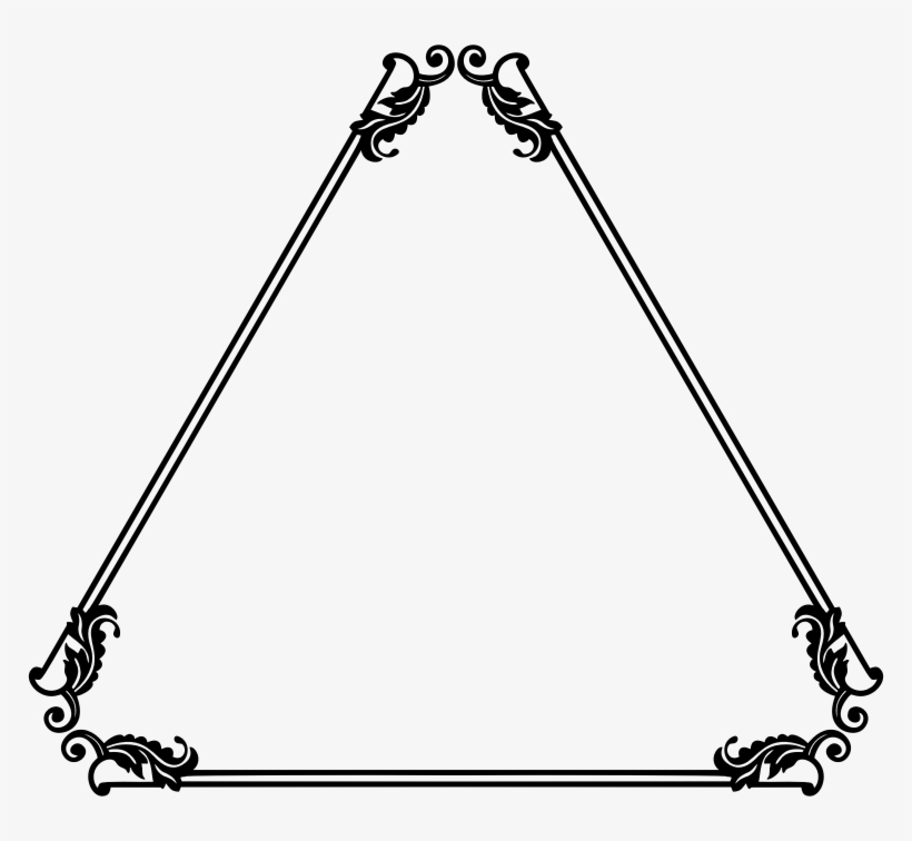 Decorative Ornamental Flourish Frame Extrapolated, transparent png #7113506