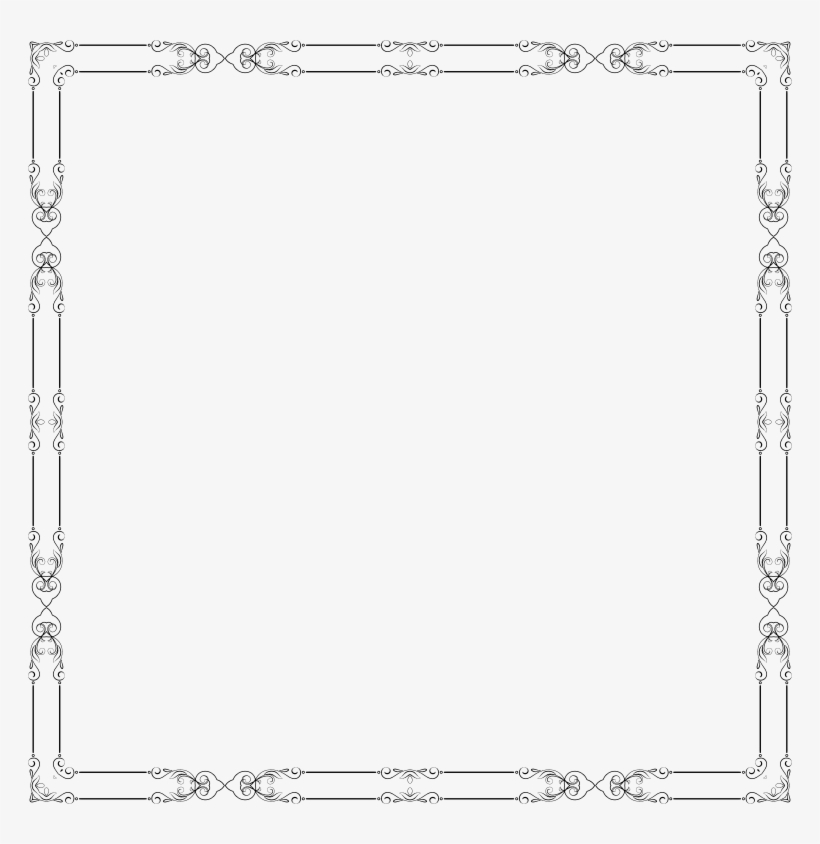 Elegant Flourish Frame Extrapolated, transparent png #7113713
