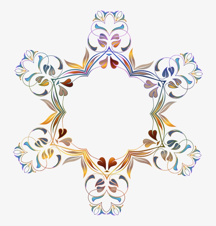 Floral Flourish Frame, transparent png #7113769