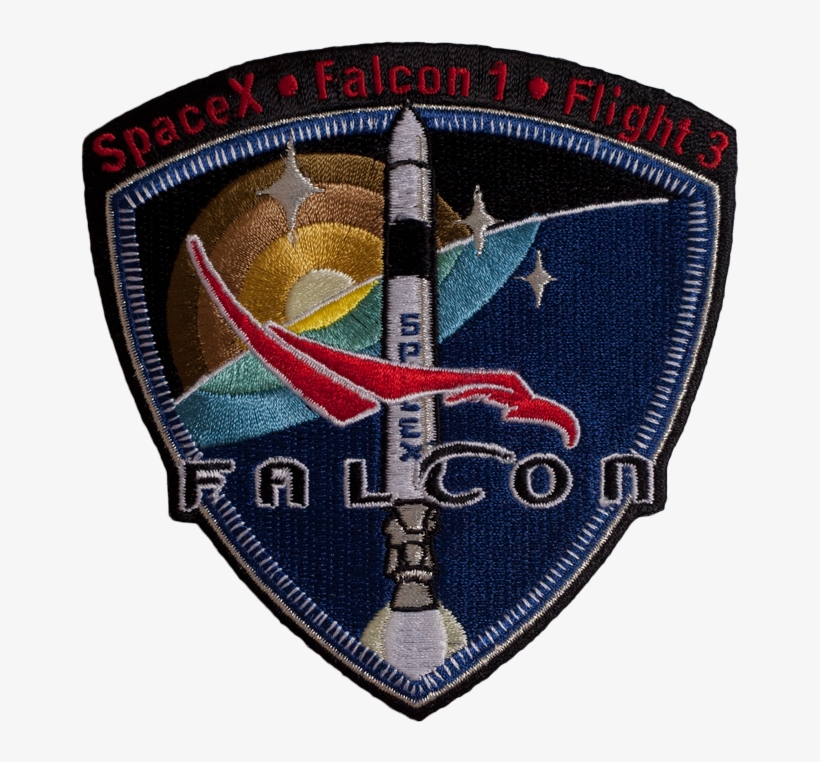 Spacex Mission Patch Falcon Flight, transparent png #7114106