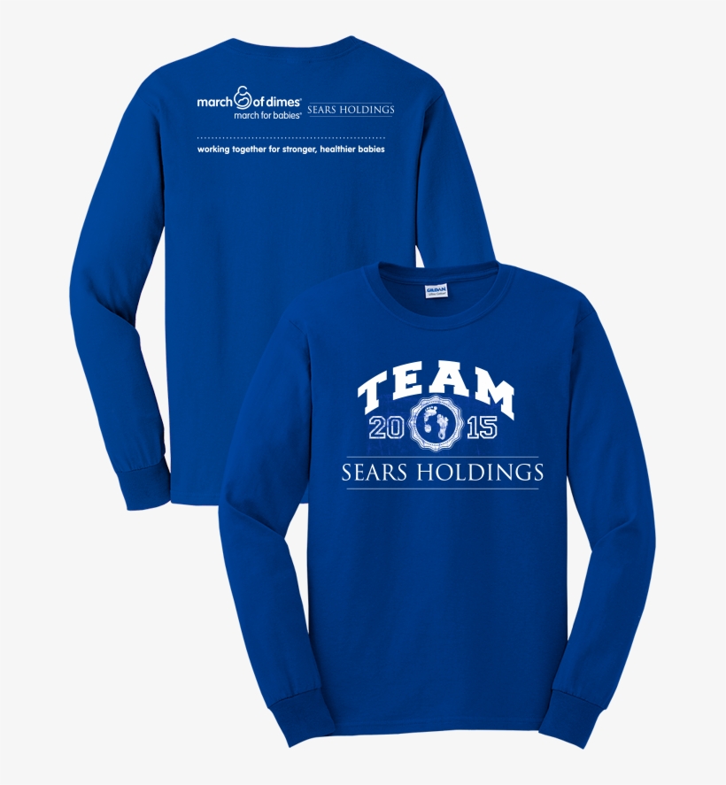 2015 March Of Dimes Sears Holding Long Sleeve Tees, transparent png #7114392