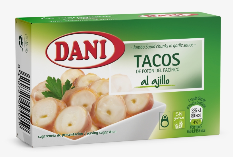 Jumbo Squid Chunks In Garlic Sauce 106g, transparent png #7114499