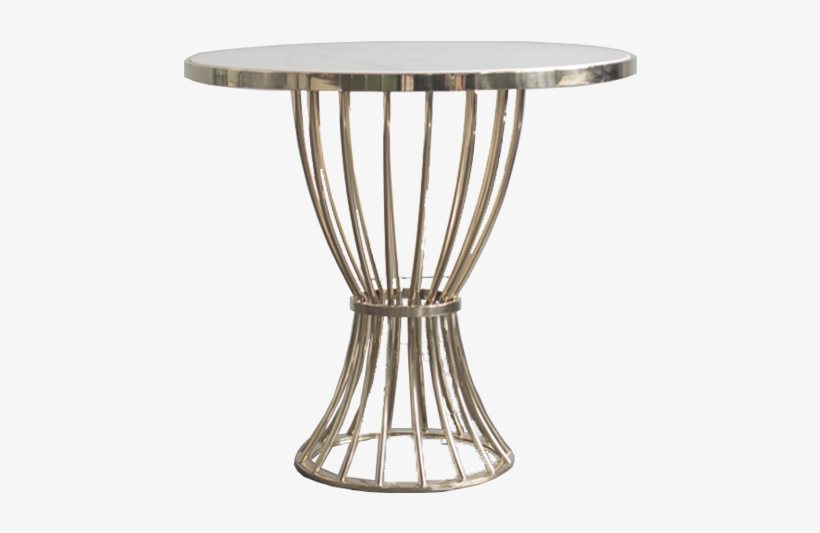 Brass Flame Table With Marble Top, transparent png #7115337