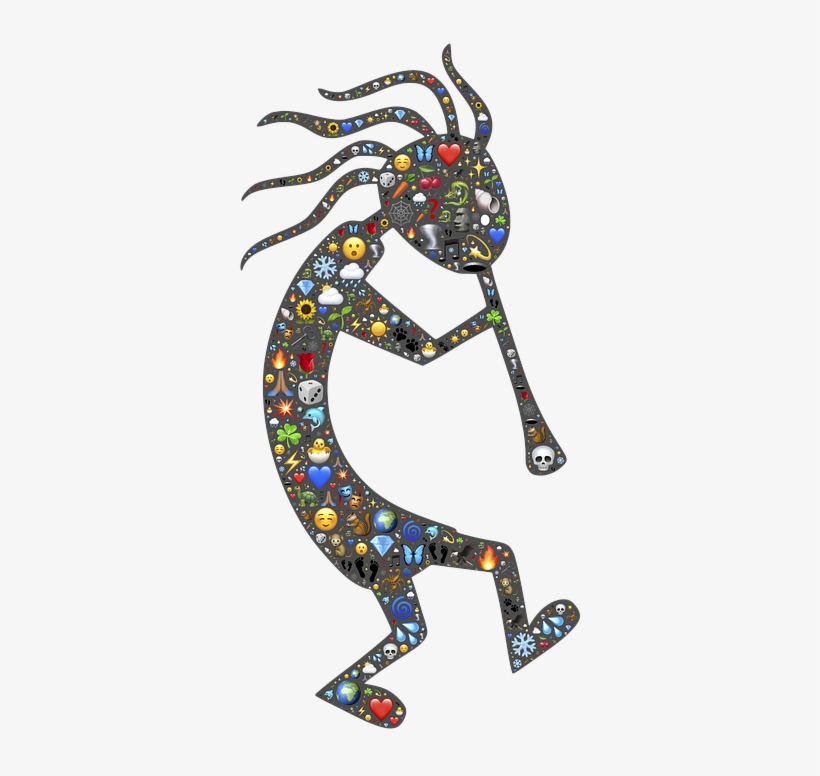 Kokopelli, Trickster, Symbol, Spirit, Fun, Emoji, Life, transparent png #7116540