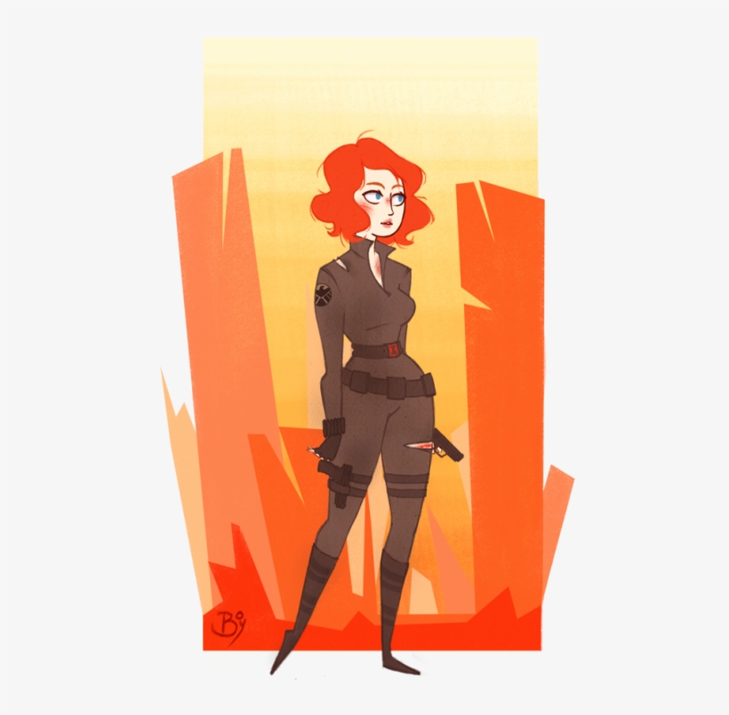 Illustration The Avengers Fan Art Natasha Romanoff, transparent png #7125248