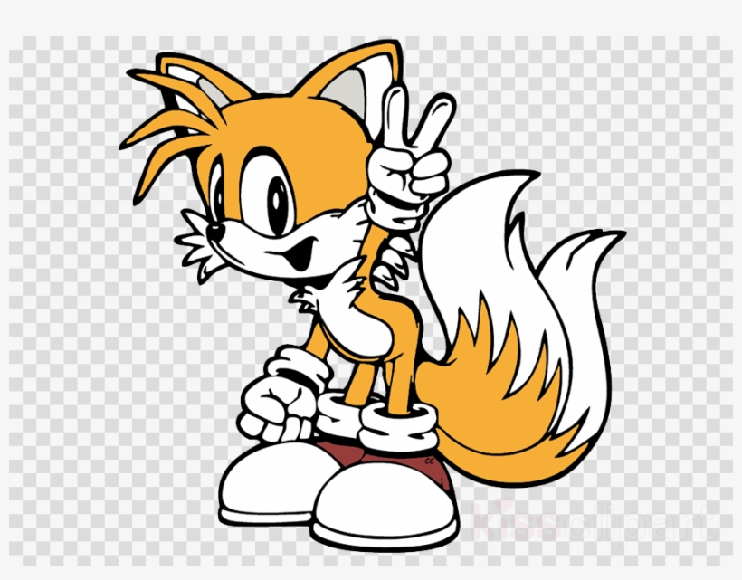 tails coloring pages clipart sonic chaos tails sonic  free