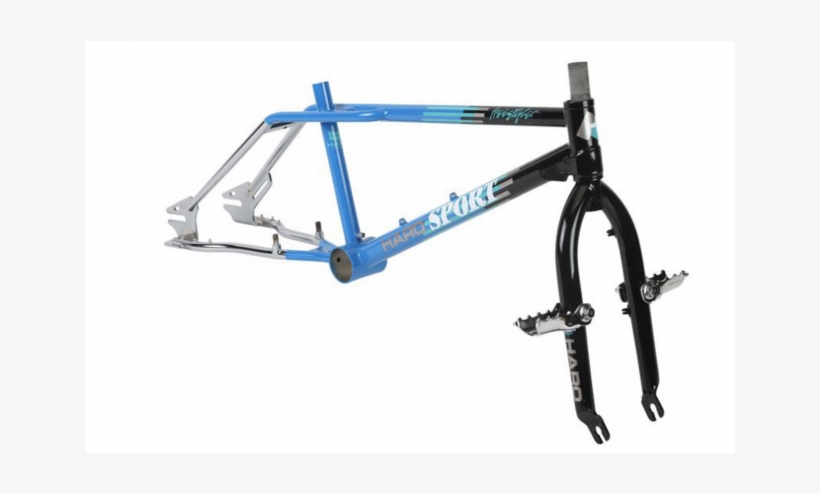 Haro 2018 1988 Vintage Replica Sport Black Blue Chrome, transparent png #7131465