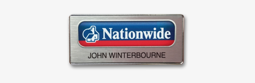 R4 Name Badge In A Chrome Frame, Brushed Silver Panel, transparent png #7132501